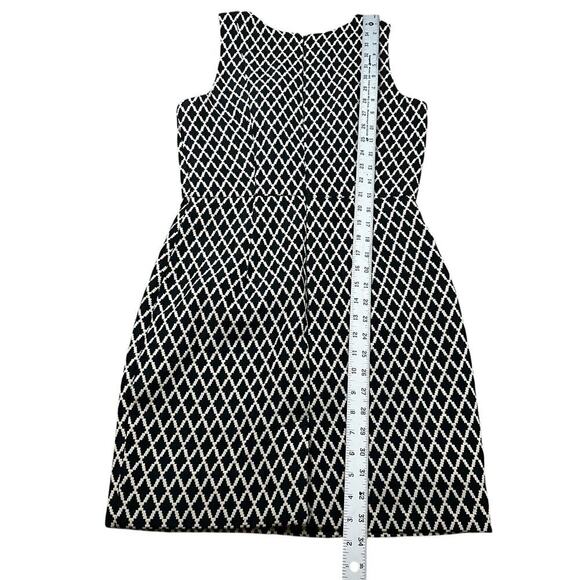 Banana Republic Pencil Dress Black Tan Ikat Sheath Sleeveless Career wear Size 2 - Picture 6 of 7